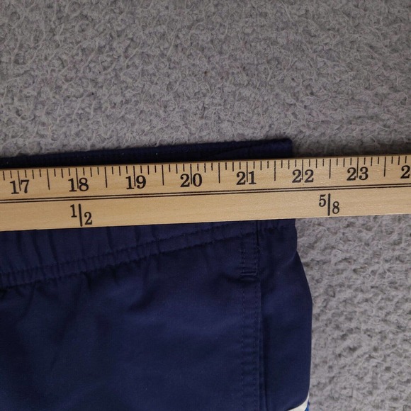 Nike Swim Trunks Mens XL Blue Board Shorts Mesh Lining Pockets Spell Out - Picture 13 of 16